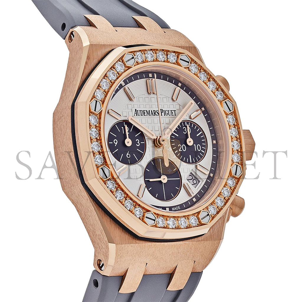 AUDEMARS PIGUET ROYAL OAK OFFSHORE ROSE GOLD DIAMOND BEZEL 37MM WATCH 26231OR.ZZ.D003CA.01
